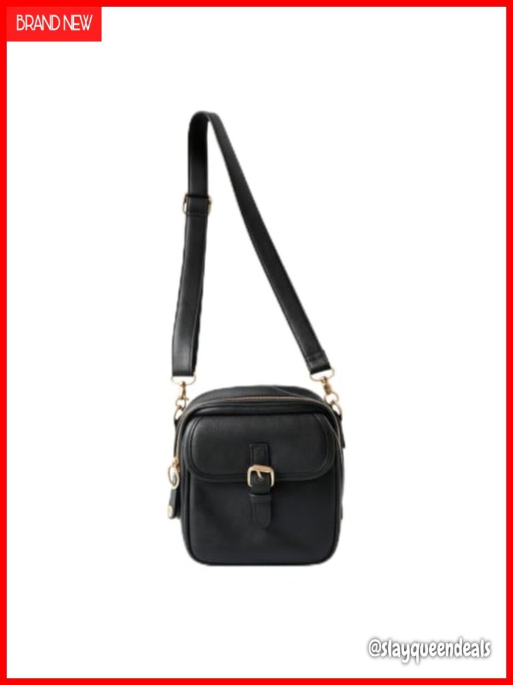 Anti-Theft Crossbody Bag Faux Leather Travel Purse with Card Slots